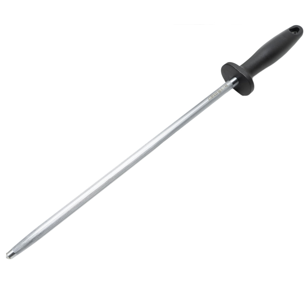 14" Stainless Steel Sharpening Steel by Winco – 4″, Stainless Steel, Model K-14S