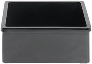 Serving Bowl Rectangular Black Plastic Melamine - 7"L x 6 3/8"W x 3"H