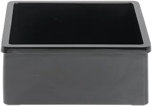 Serving Bowl Rectangular Black Plastic Melamine - 7"L x 6 3/8"W x 3"H