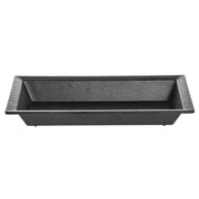 Serving Bowl Melamine Slate Black - 15"L x 8"W x 2"H by HUBERT – Melamine, Black, Model H0188-BLACK