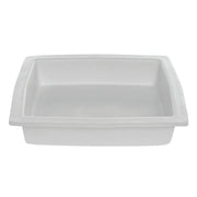 Rectangular White Cast Aluminum Serving Bowl - 12 1/2"L x 10"W x 2 1/2"D by GET ENTERPRISES/ – Aluminum, White, Model TPUD25WW