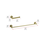 Alma 2-Pc Stainless Steel Hardware Set in Gold by Elegant Kitchen and Bath – Stainless Steel, Gold, Model HWB-11S2BGD