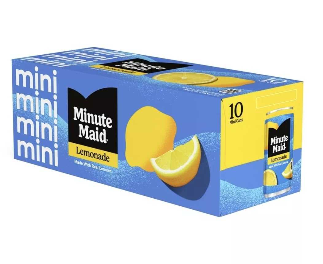 Lemonade, 7.5 oz Cans, 30 Pack by Minute Maid – 7.5 Fl Oz (Pack of 30), Pack of 30