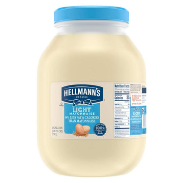 Light Mayonnaise Jar by HELLMANN'S – 128 Fl Oz (Pack of 1), Model 4800126730