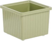 Square Garnish Bowl Willow Green Melamine - 6"L x 6"W x 4 3/4"H