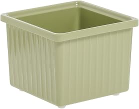 Square Garnish Bowl Willow Green Melamine - 6"L x 6"W x 4 3/4"H