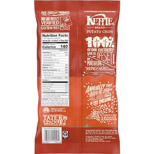 Kettle Brand Backyard Barbeque / 5 Ounce (Pack of 1) / 15 Potato