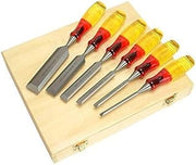 IRWIN Marples M373 Split-Proof Bevel Edge Chisels 6-Piece Wooden Box Set, TM373S6