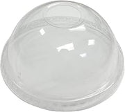 EPETDL12SH Empress Dome Lid w/Hole Fits 12oz sqt - 24oz PET Cups 20/50 cs