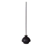 19" Toilet Plunger by Winco – Medium, Rubber, Gray, Black, Model TP-300