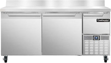 CRA68-BS Refrigerated Base Worktop Unit, 68" W, With Backsplash
