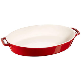 Ceramic Oval Platter 37 cm by STAUB – Grande, 4 liters, Ceramic, cerise, Model RSTC612