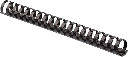 Fellowes Plastic Comb Binding Spines, 1 Inch Diameter, Black, 200 Sheets, 50 Pack (52328)