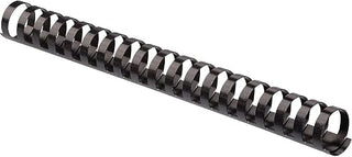 Fellowes Plastic Comb Binding Spines, 1 Inch Diameter, Black, 200 Sheets, 50 Pack (52328)