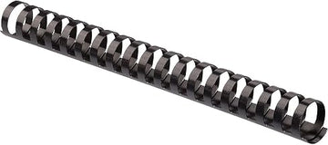 Fellowes Plastic Comb Binding Spines, 1 Inch Diameter, Black, 200 Sheets, 50 Pack (52328)