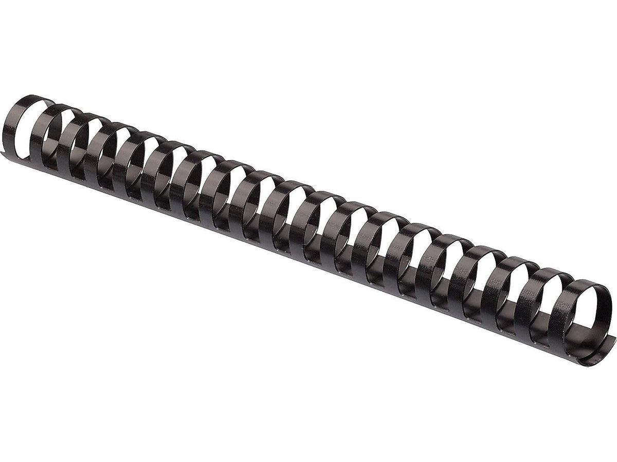 Plastic Comb Binding Spines by Fellowes – 1 Inch, 200.0 pages, Plastic, Black, Model 52328