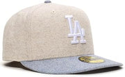 New Era LA Los Angeles Dodgers 59FIFTY Tweed Cap, Fitted Hat