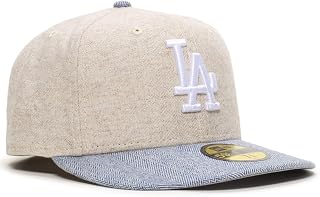 New Era LA Los Angeles Dodgers 59FIFTY Tweed Cap, Fitted Hat