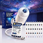 2027 Upgraded Hd Smart Dynamic 5d Holographic Night Light Projector, Plug and Play Hd Star Projector, 360° Adjustable Hd Galaxy and Ocean Projector for Bedroom Ceiling (24 pcs)