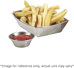 G.E.T. 4-80868 Boat Tray, Stainless Steel, 6" x 4-1/2" x 1-1/4"H, Case of 12