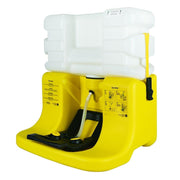 On-Site Portable Gravity-Fed Eyewash by Bradley – Height 24-3/8" Width 22" Depth19", plastic, Yellow, Model S19-921