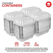 Stock Your Home 2 lb / 100 Pack / Silver Disposable Cookware
