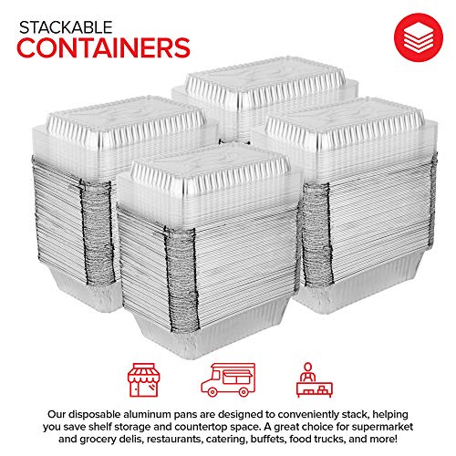 Stock Your Home 2 lb / 100 Pack / Silver Disposable Cookware