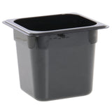(66CW110) 6" Sixth-Size Food Pan - Camwear® by Cambro – 6-Inch, 6.0 inches, Polycarbonate, Black, Model 66CWB