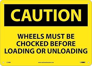 14" x 10" Plastic"Chock Your Wheels" Safety Warning Sig