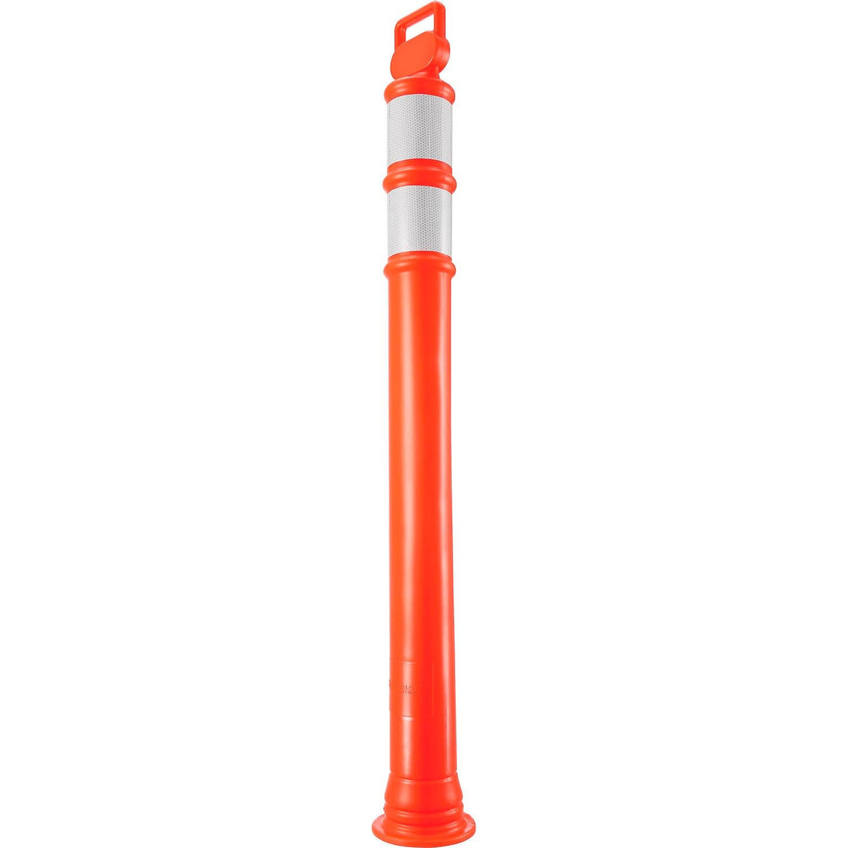 Portable Delineator Post w/ 3" Reflective Bands by Global Industrial – Polyethylene, Orange, Model RD10-R6P-ORG