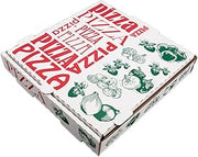 SOUTHERN CHAMPION TRAY 143148 10x10 Pizza Box, White Printed, Disposable and Recyclable (Case of 50)