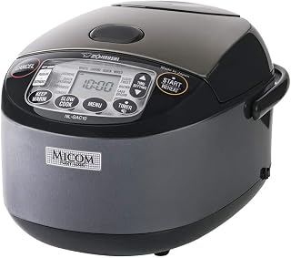 Zojirushi Nl GAC10BM 5.5 Cup Umami Micom Rice Cooker and Warmer (Black)