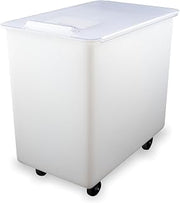 Carlisle FoodService Products BIN4402 Portable Ingredient / Food Storage Bin with Sliding Lid, 44 Gallon, White