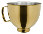 5 Quart Stand Mixer Bowl by KitchenAid – 5 Q, 5.0 quarts, Stainless Steel, Radiant Gold, Model KSM5SSBRG