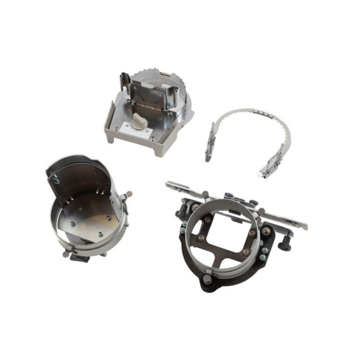 Flat Brim Cap Frame Set for PR Series machines by Brother – Alloy Steel, Gray, Model PRCF5