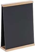 HUBERT Write-On Sign Double-Sided Matte Black Plastic - 8 1/2 L x 11" H