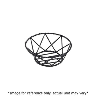 G.E.T. Braided Basket by GET – Iron Powder Coated, Pack of 12, Model 4-31433