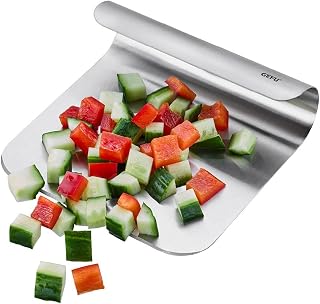 GEFU PRENDO Vegetable Scoop | Stainless Steel Dough Spatula with Ergonomic Handle | For Picking, Portioning & Serving Vegetables, Fruit & Dough