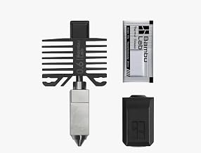 Official Bambu Lab Hotend with Nozzle - X1 Series and P1 Series Compatible with P1S P1P X1C X1 Carbon 3D Printer (.6mm Hardened Steel)