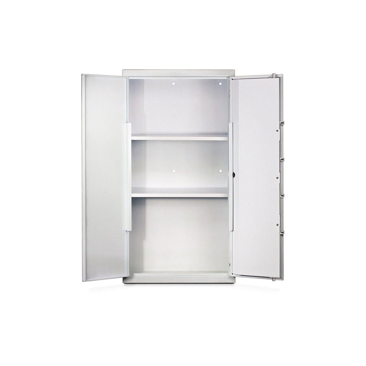 Mesa Safe Pharmacy Safe by Mesa Safe Co. – 16"L x 32"W x 60"H, Alloy Steel, White, Model MRX1000E