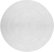 10 Strawberry Street Hammered Glass 10.7" Dinner Plate, Set of 6, Clear Glass