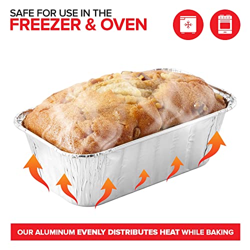 Stock Your Home Pans / 30 Pack / Silver Loaf Pans