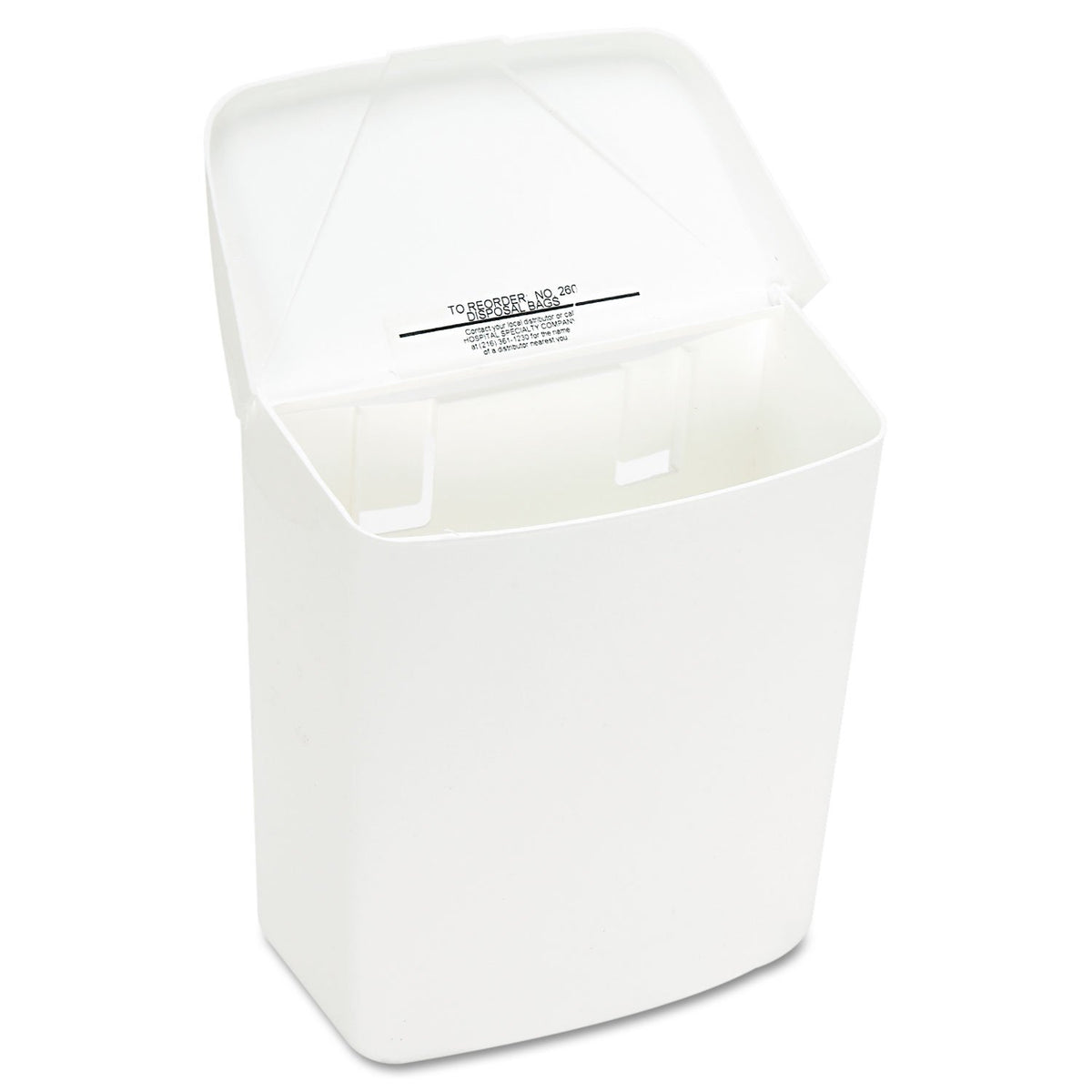 Co. Health Gards Convertible Sanitary Napkin Receptacle by Hospital Specialty – White, Model 250/201W (DMi