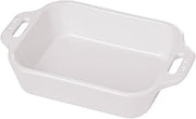 STAUB Rectangular Dish, White, 10.5 x 7.5 - White