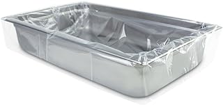 PanSaver Hotel Pan Clear Liners for Easy Clean Up - Disposable Buffet Pan Liners, Ovenable up to 400F - Clear (Hotel Pan X-Deep | 34 x 22 IN)