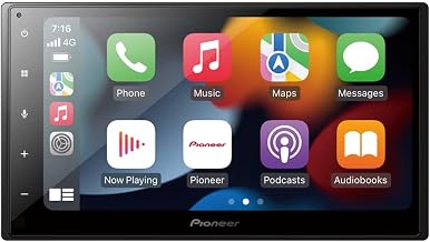 PIONEER SPH-DA360DAB-F 2-DIN Media Receiver, Capacitive 6.8" Touch Panel with Wi-Fi, Apple CarPlay, Android Car and DAB+, Includes Screen Protector