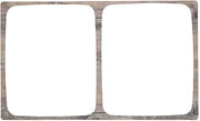 HUBERT Cold Tile 1/2 Size Driftwood Melamine - 21" L x 12 3/4" W