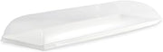 PacknWood 210BCHIC3915 - Bio 'n' Chic Rectangular Sugarcane Platter Tray - Disposable Platters Cookies Serving Trays - Microwavable, Biodegradable, Compostable - White Sugarcane Tray, 15.3" x 5.9"