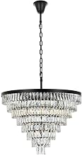Josephine 29 Light Chandelier Black