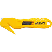 Concealed Blade Safety Knife (SK-10) - Tape Slitter by OLFA – 17,8mm, Plastic, Yellow, Model 1096854